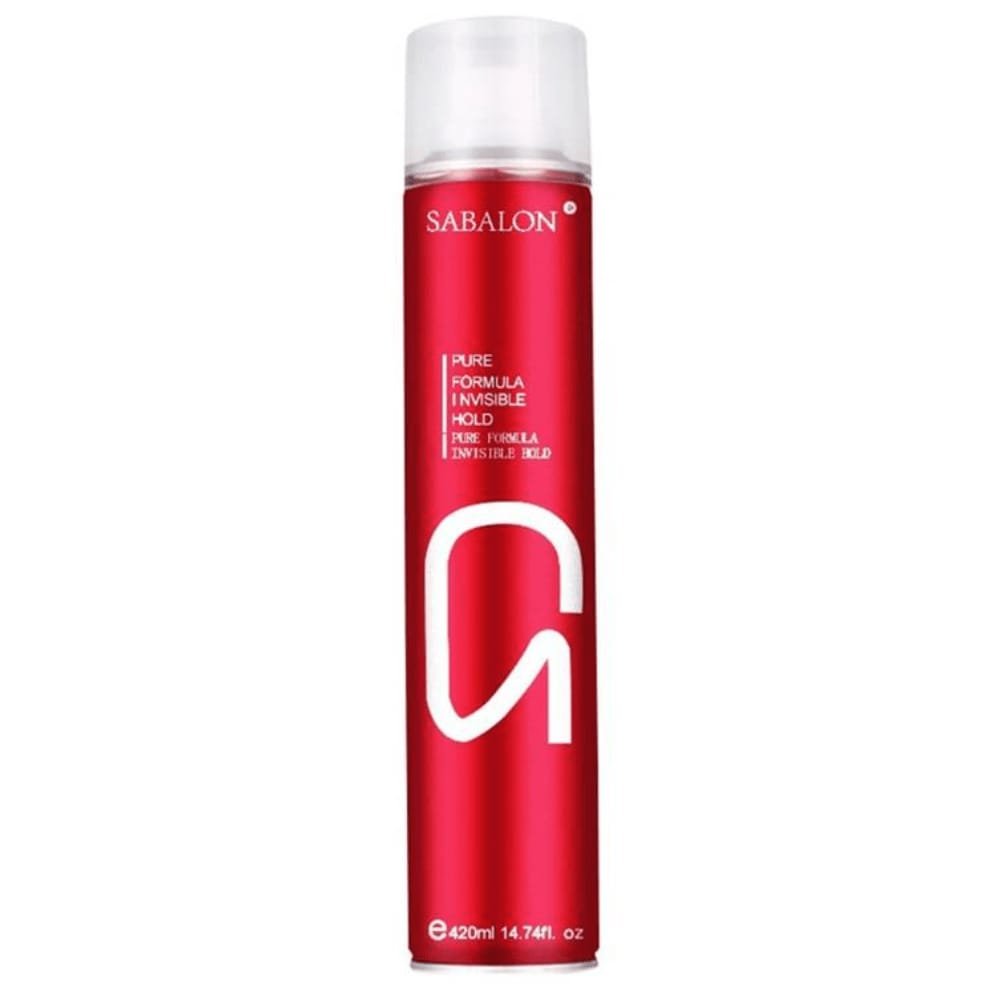 SABALON S2 Hair Spray 420ML Big Can | Pure Formula Invisible Hold | Protect Hair, Quick Drying, Non-Stick | Super Strong Lasting Hold | For Men Hair Styling